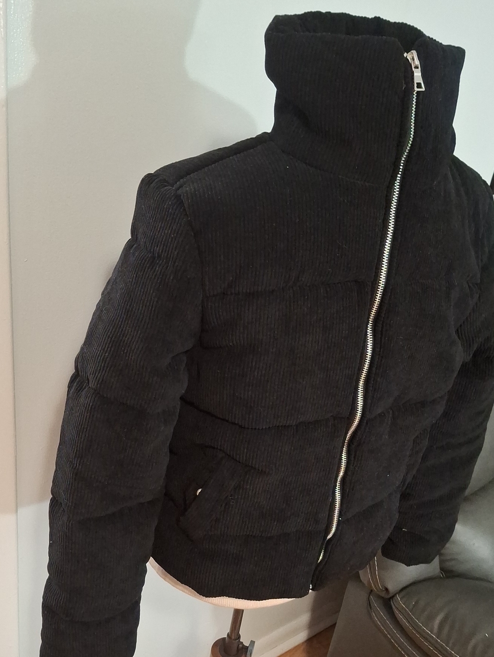 Fashion Nova /Black Puffer Jacket - W Sz Medium - Picture 2 of 7